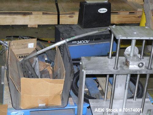 Used Adco 15D105-SS Stainless Steel Horizontal Load Semi Automatic Cartoner. Machine is capable of speeds up to 125 cartons per minute. Has 15" centers for a carton size range: length 1" - 9-1/2" or ...