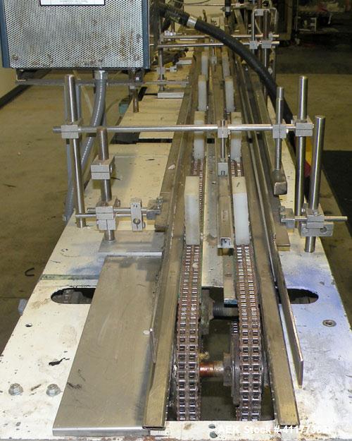 Used ADCO Semi Automatic Horizontal Carton End Sealer, Model 15DEC (similar to 15 CHL). Capable of speeds up to 30 CPM. Has 20" centers for carton size range: length 2" to 15", width 5/8" to 3", dept...