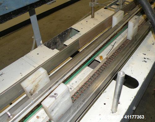 Used ADCO Semi Automatic Horizontal Carton End Sealer, Model 15DEC (similar to 15 CHL). Capable of speeds up to 30 CPM. Has 20" centers for carton size range: length 2" to 15", width 5/8" to 3", dept...