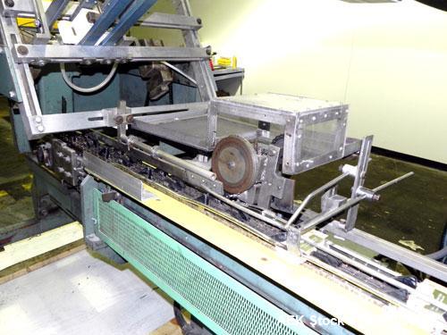 Used Langen Horizontal Cartoner, Model B1. Capable of speeds up to 120 cartons per minute. Has 9" centers for a carton size range: length 1-3/4" to 6-1/2", width 1/2" to 3", depth 3.75" to 14". Has r...