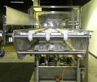Used Adco 15D105-SS Stainless Steel Horizontal Load Semi Automatic Cartoner. Machine is capable of speeds up to 125 cartons per minute. Has 15