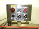 Used Adco 15D105-SS Stainless Steel Horizontal Load Semi Automatic Cartoner. Machine is capable of speeds up to 125 cartons per minute. Has 15