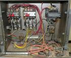 Used ADCO Semi Automatic Horizontal Carton End Sealer, Model 15DEC (similar to 15 CHL). Capable of speeds up to 30 CPM. Has 20