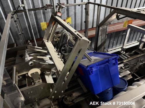 Used Adco 12WA-120-EC Stainless Steel Wraparound Carton Sleever – High-Speed Multipack Packaging System