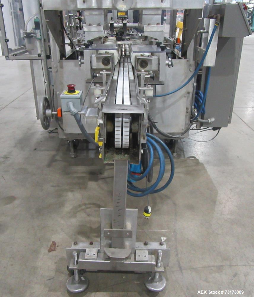 Used Adco Model 12WA-120-EC Automatic Wraparound Carton Sleever for Beverage Mul