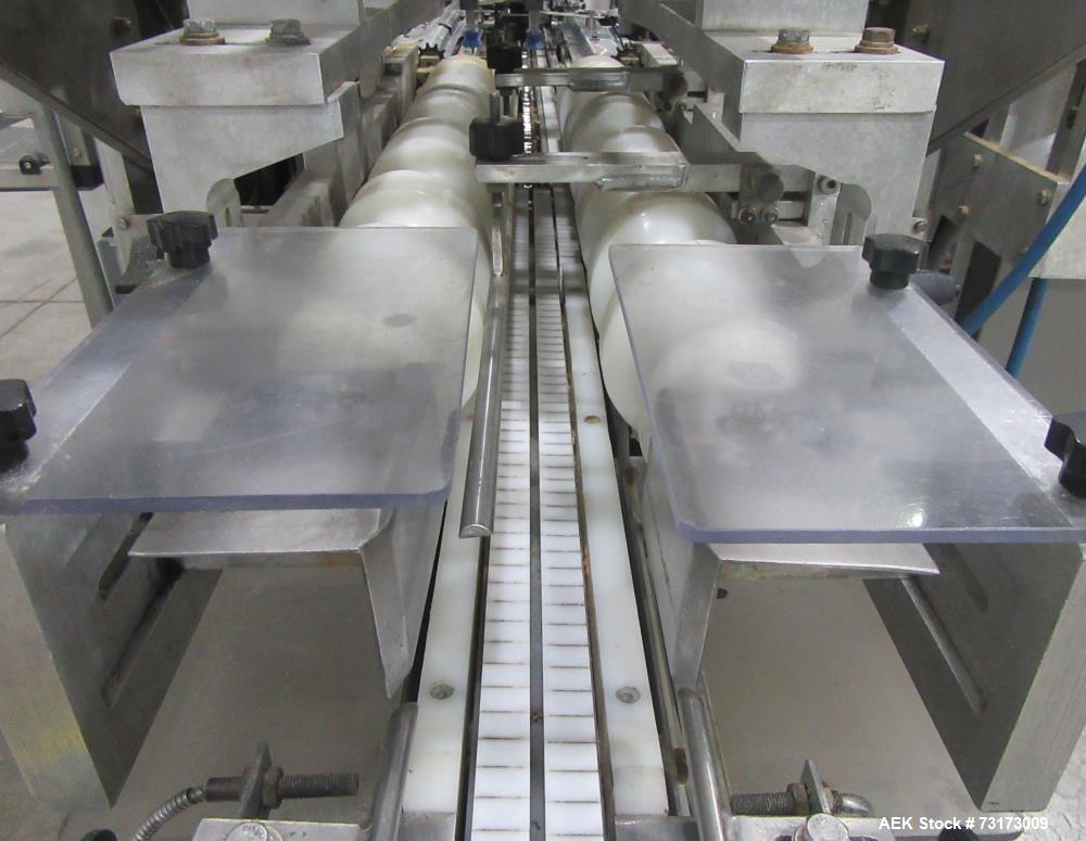 Used Adco Model 12WA-120-EC Automatic Wraparound Carton Sleever for Beverage Mul