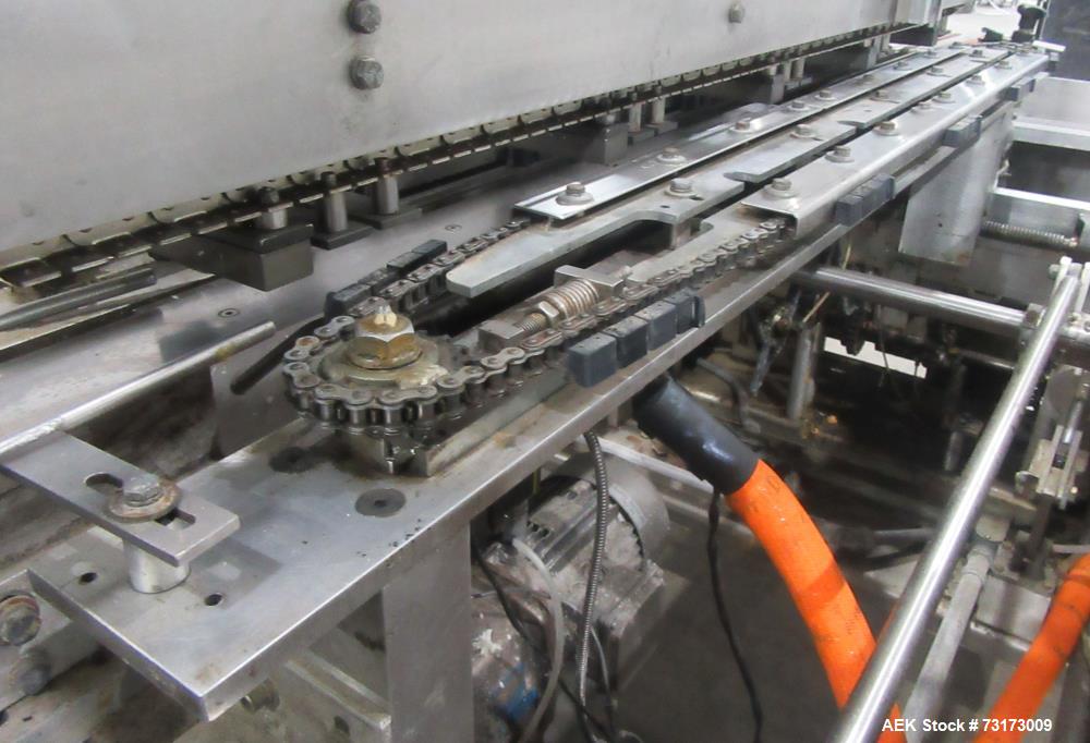 Used Adco Model 12WA-120-EC Automatic Wraparound Carton Sleever for Beverage Mul