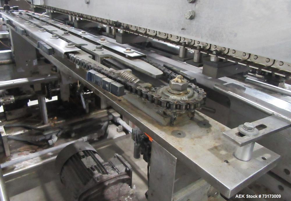 Used Adco Model 12WA-120-EC Automatic Wraparound Carton Sleever for Beverage Mul