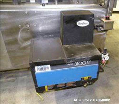 Used Adco Automatic Wraparound Carton Sleever, Model 12WA-125-33, capable of speeds up to 125 cpm.  Fully automatic multipack system for packaging beverage bottles, cans, cups, tubs, trays up to 125 ...