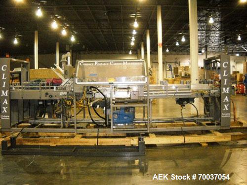 Used Climax Model CPCM Wraparound Cartoner or Carton Sleever.