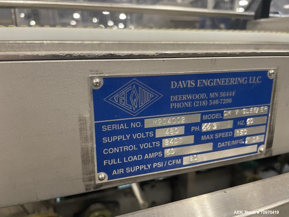 Used-Douglas (Davis Engineering) Model CM V Carton Sleever.