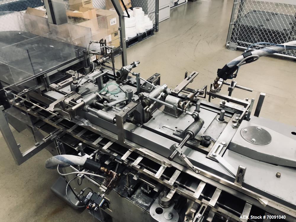 Used CAM AV06 Automatic Vertical Glue Cartoner | Intermittent Motion Cartoning Machine