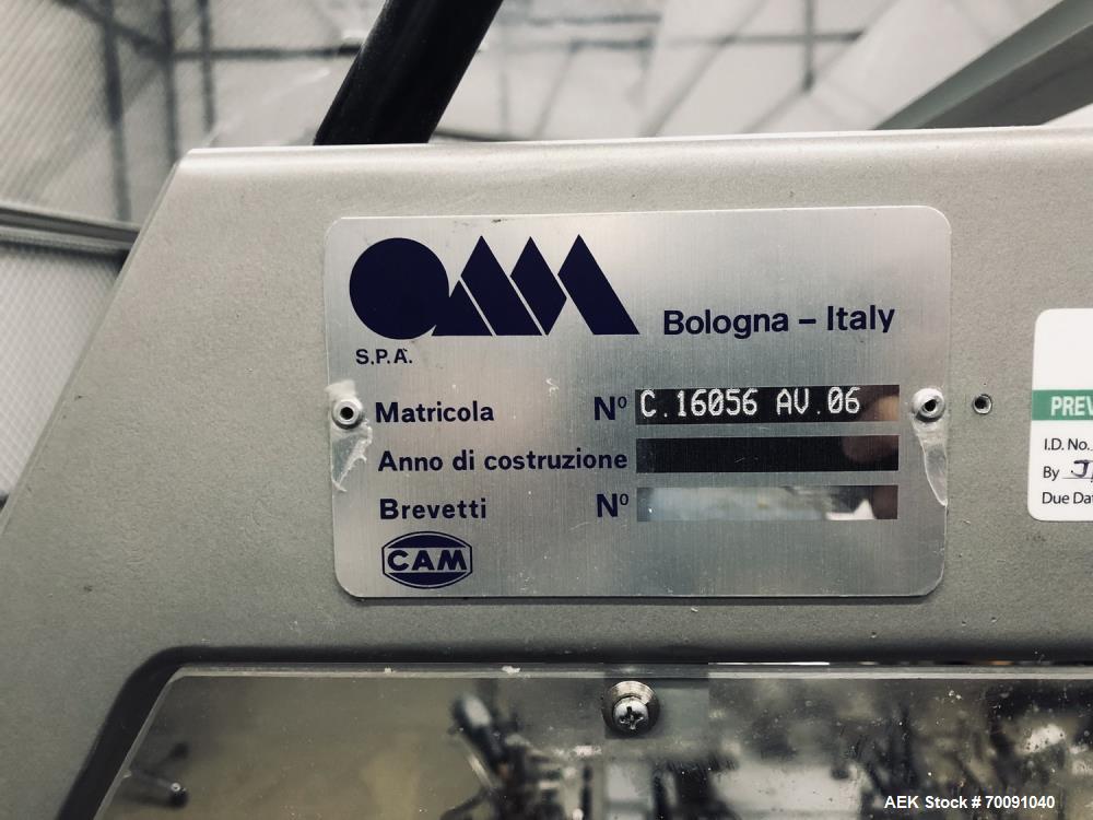 Used CAM AV06 Automatic Vertical Glue Cartoner | Intermittent Motion Cartoning Machine