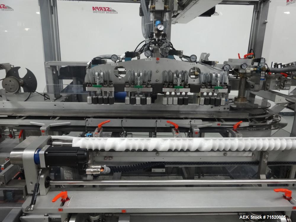 Used Serpa Model P120 Vertical Cartoner with Robotic Loader