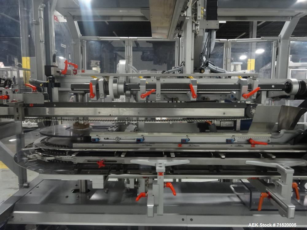 Used- Serpa Model P120 Vertical Cartoner with Robotic Loader