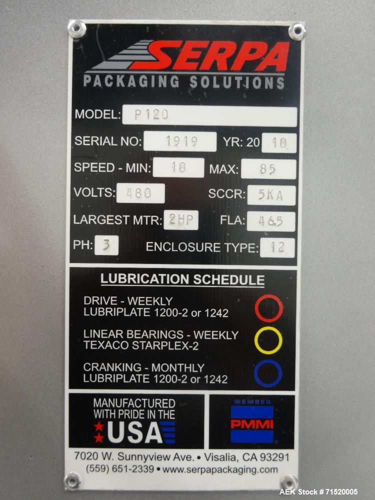 Used Serpa Model P120 Vertical Cartoner with Robotic Loader
