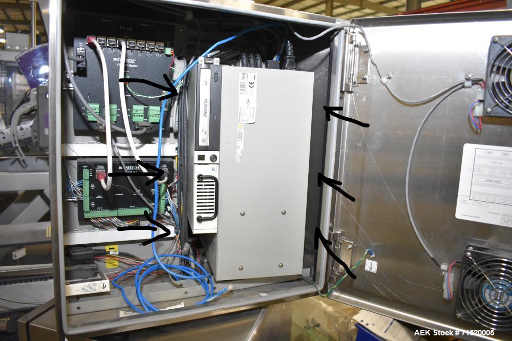 Used Serpa Model P120 Vertical Cartoner with Robotic Loader