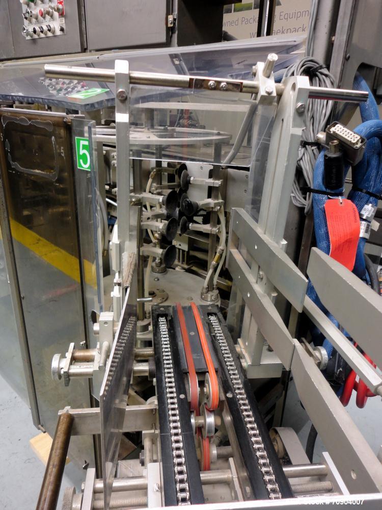 Used Tisma Vertical Automatic Volumetric Fill Cartoner with Nordson Verablue Si