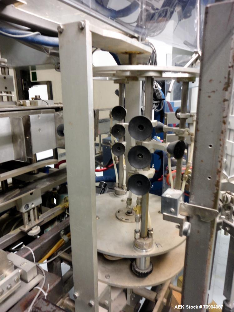 Used Tisma Vertical Automatic Volumetric Fill Cartoner with Nordson Verablue Si