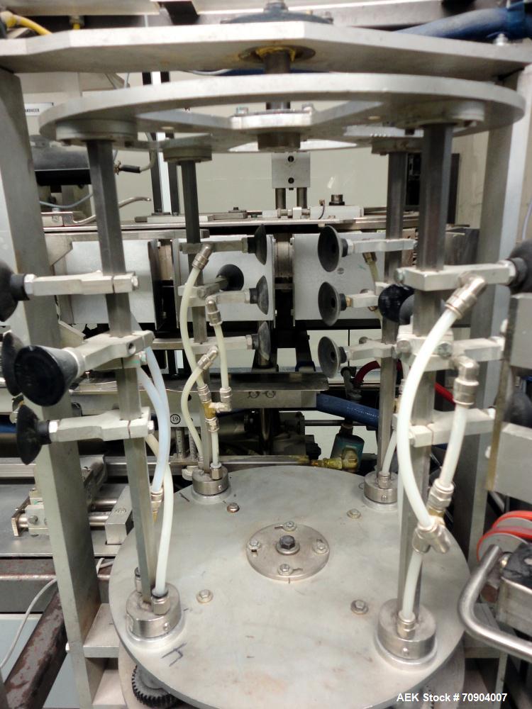 Used Tisma Vertical Automatic Volumetric Fill Cartoner with Nordson Verablue Si