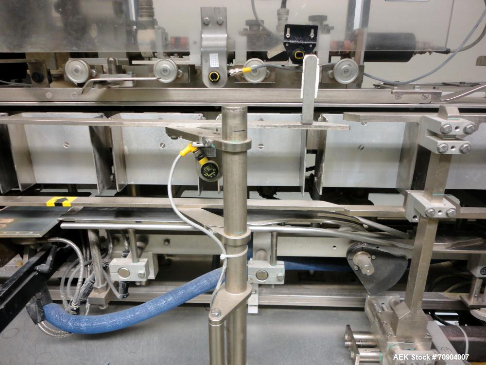 Used Tisma Vertical Automatic Volumetric Fill Cartoner with Nordson Verablue Si