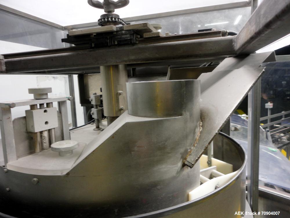 Used Tisma Vertical Automatic Volumetric Fill Cartoner with Nordson Verablue Si