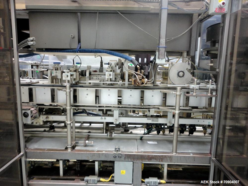 Used Tisma Vertical Automatic Volumetric Fill Cartoner with Nordson Verablue Si