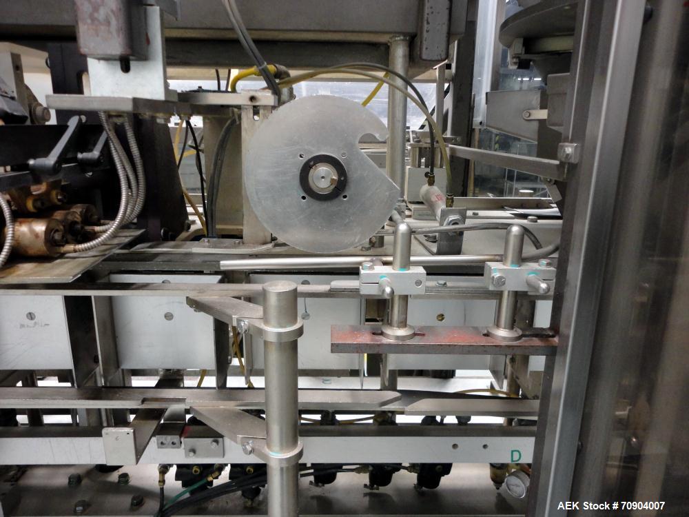 Used Tisma Vertical Automatic Volumetric Fill Cartoner with Nordson Verablue Si