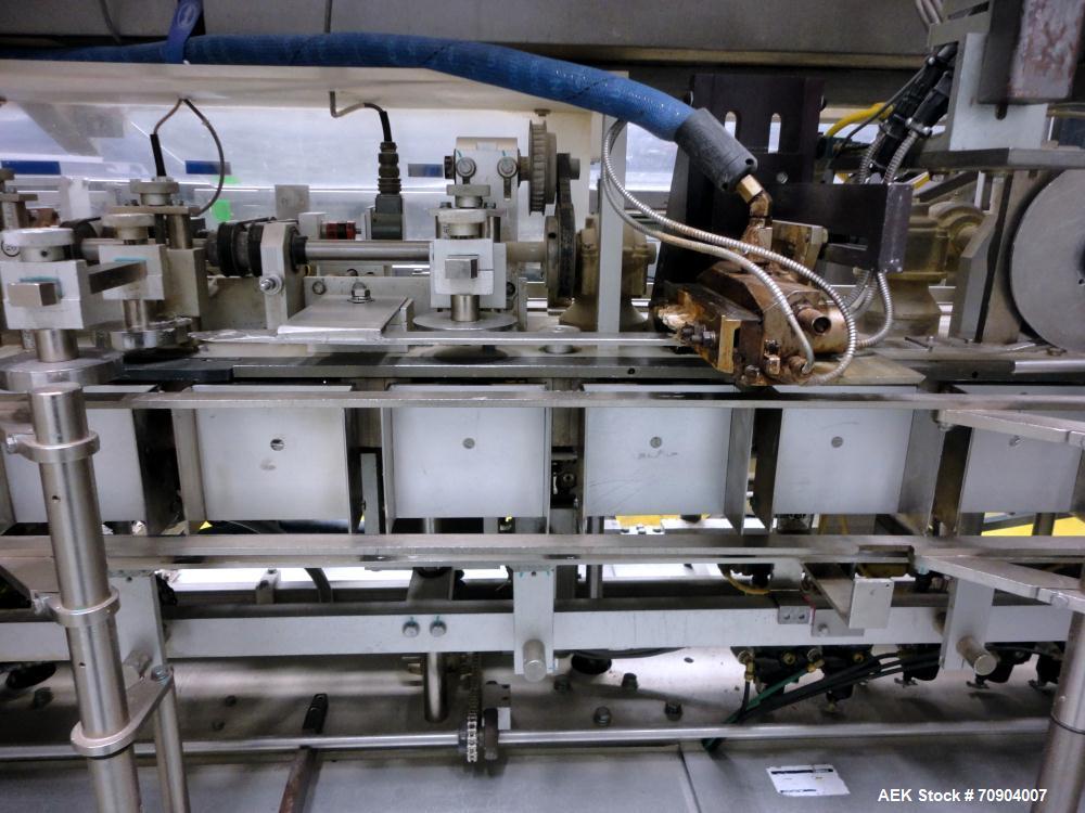 Used Tisma Vertical Automatic Volumetric Fill Cartoner with Nordson Verablue Si