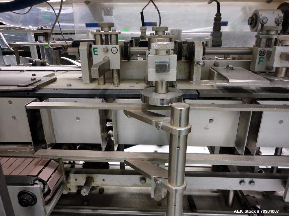 Used Tisma Vertical Automatic Volumetric Fill Cartoner with Nordson Verablue Si