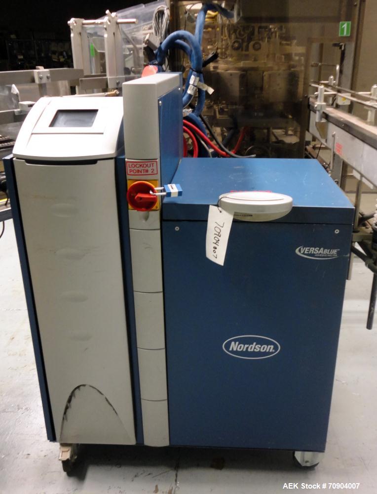 Used Tisma Vertical Automatic Volumetric Fill Cartoner with Nordson Verablue Si