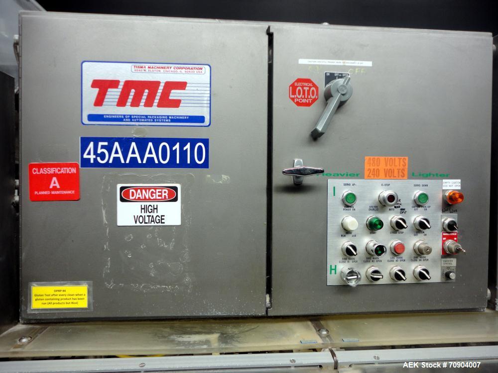 Used Tisma Vertical Automatic Volumetric Fill Cartoner with Nordson Verablue Si