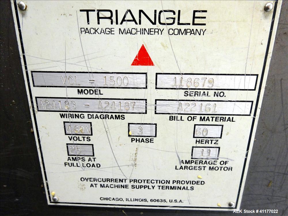 Used Triangle Continuous Motion Vertical Cartoner, Model VCL-1500