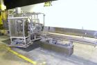 Used Yeaman Machine VCM-1000 Vertical Cartoner with 6 head volumetric cup fille