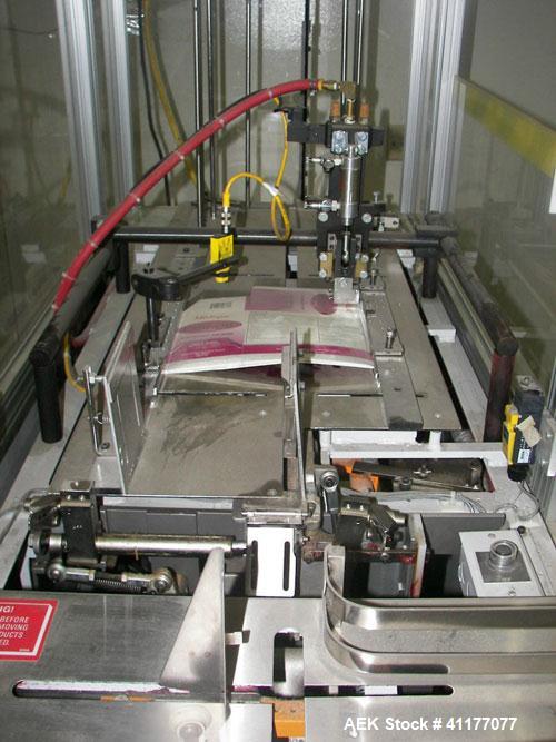 Used Bivans 54L carton former and bottom closer capable of speeds up to 60 cartons per minute. Has a carton size range: Length 1/2" - 8-7/8", Width 3/8"  - 7", Depth 1-1/8"- 14-1/16" . Now tooled for...