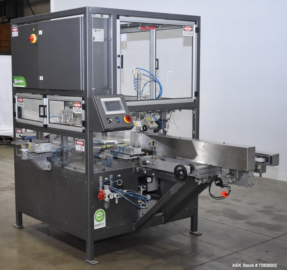 Unused EndFlex (Paxiom) Boxxer Kartnr Vertical Cartoner – 60 CPM, Auto Bottom