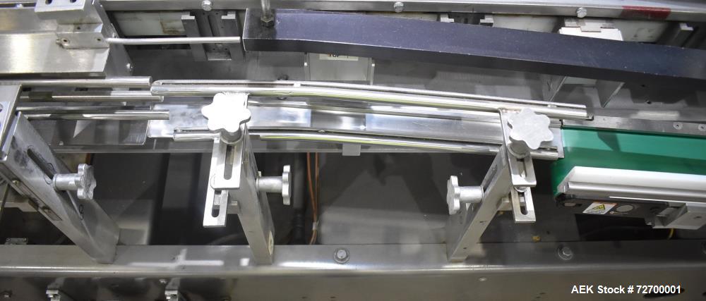 Used Adco Model 6V Vertical Hot Melt Cartoner – Hand Load, 125 CPM