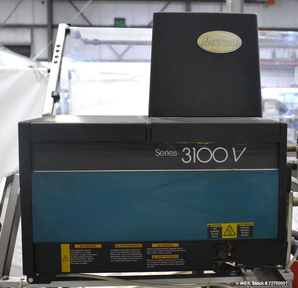 Used Adco Model 6V Vertical Hot Melt Cartoner – Hand Load, 125 CPM
