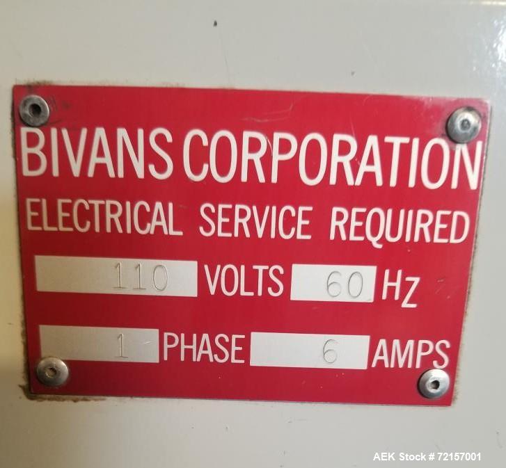 Used Bivans Vertical Cartoner Former. Model 54L Convey-O-Mat