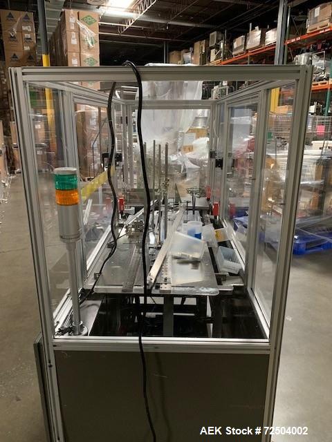 Used: Bivans Model 54L Semi Automatic Vertical Cartoner (carton former and bottom sealer). Capable of speeds up to 60 cartons per minute. Has a carton size range: 7/8" - 5" (length) x 3/8" - 3-1/2" (...