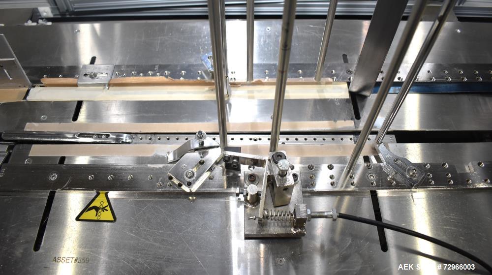 Used Bivans 54L Carton Former and Bottom Closer. Capable of speeds up to 60 cartons per minute. Has a carton size range:  1/2" - 8-7/8" (Length) x  3/8" - 7" (Width) x 1-1/8" - 14-1/16"  (Depth). Set...