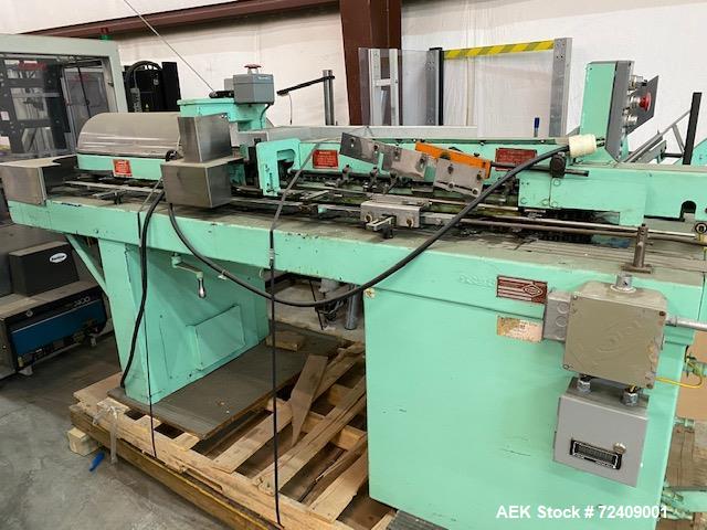 Used Bivans Model 72T Semi Automatic Continuous Motion Vertical Tuck Cartoner