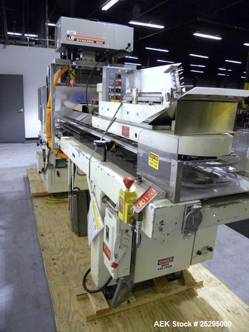 Used Bivans Vertuck Semi Automatic Vertical Cartoner, Model 74G. Capable of speeds up to 120 CPM. Has 6" centers for a carton size range: Length 7/8" - 5" x Width 3/4" - 3-1/2" x Depth/Height 2-1/4" ...