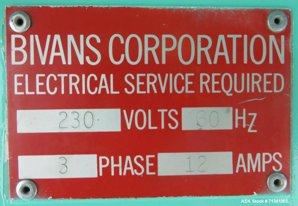 Used- Bivans Model 74T Vertuck Semi-Automatic Vertical Cartoner