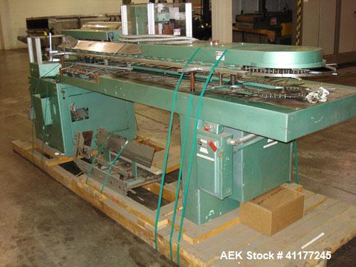 Used Bivans Vertuck Cartoner, Model 74T. Capable of speeds up to 120 CPM. Has 6" centers for a carton size range: length 7/8” to 5-1/4", width 3/4” to 3-1/2", depth 2-1/2” to 10”.  The unit is curren...