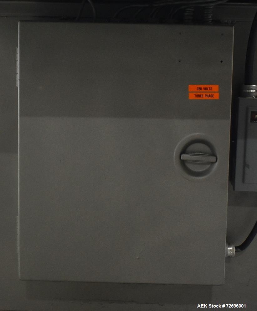 Used Bivans Vertuck Model 74 Semi Automatic Vertical Cartoner. Capable of speeds up to 120 CPM. Has 6" centers for a carton size range: 7/8" - 5" (length) x  3/4" - 3-1/2" (Width) x 2-1/4" - 10" (Dep...