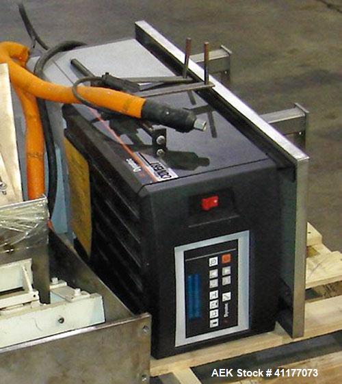 Used Bivans Vertical Top Glue Closer, Model 82. Capable of speeds up to 60 cartons per minute. Has a carton size range: Min length 7/8" to 5", width 3/8" - 3-1/2", depth/height 1-1/4" to 12". Current...