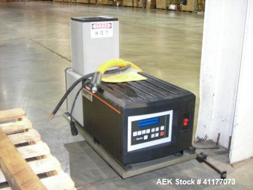 Used Bivans Vertical Top Glue Closer, Model 82. Capable of speeds up to 60 cartons per minute. Has a carton size range: Min length 7/8" to 5", width 3/8" - 3-1/2", depth/height 1-1/4" to 12". Current...