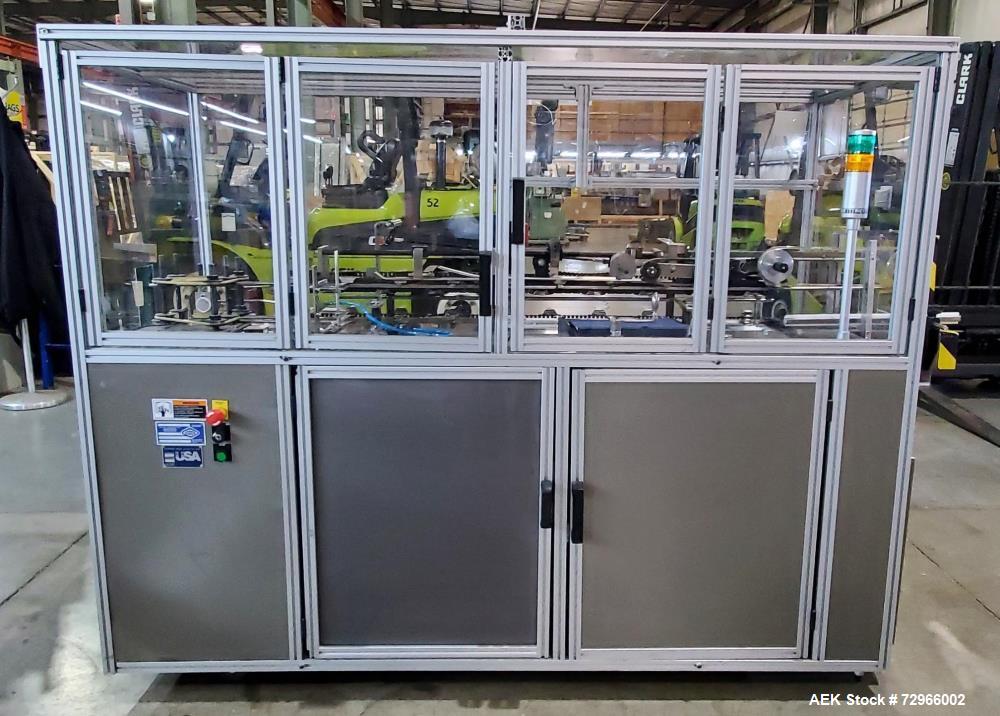 Used Bivans Model 82 Top Closer Carton Sealer. Machine is capable of speeds from 5 to 60 cartons per minute. Has a carton size range of: 7/8" to 5" (length); 3/8" - 3-1/2" (width); 1-1/4" to 12" (dep...