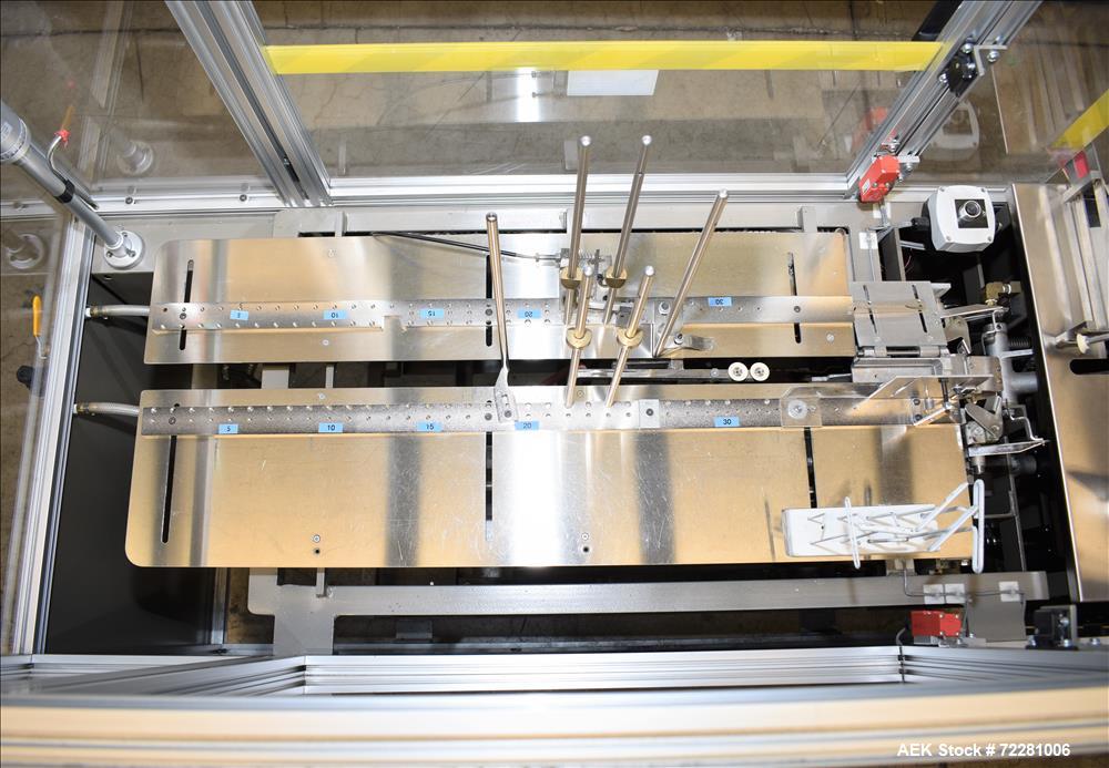Used Bivans Model 54L Semi Automatic Vertical Cartoner (carton former and botto